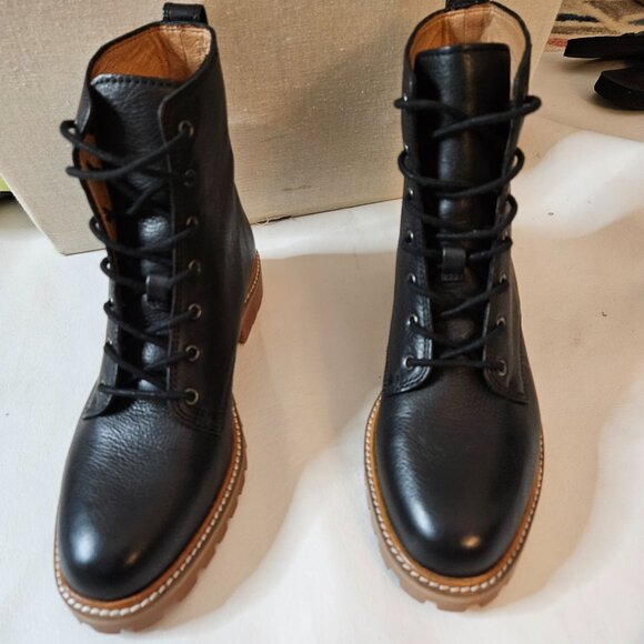 Madewell The Clair Lace-Up Boot in Leather - Picture 3 of 7